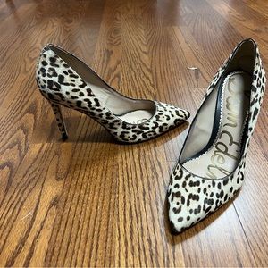 Sam Edelman size 8 leopard print pumps
